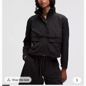 Lululemon Always Effortless Jacket Black Zip-Up Jacket Size 2